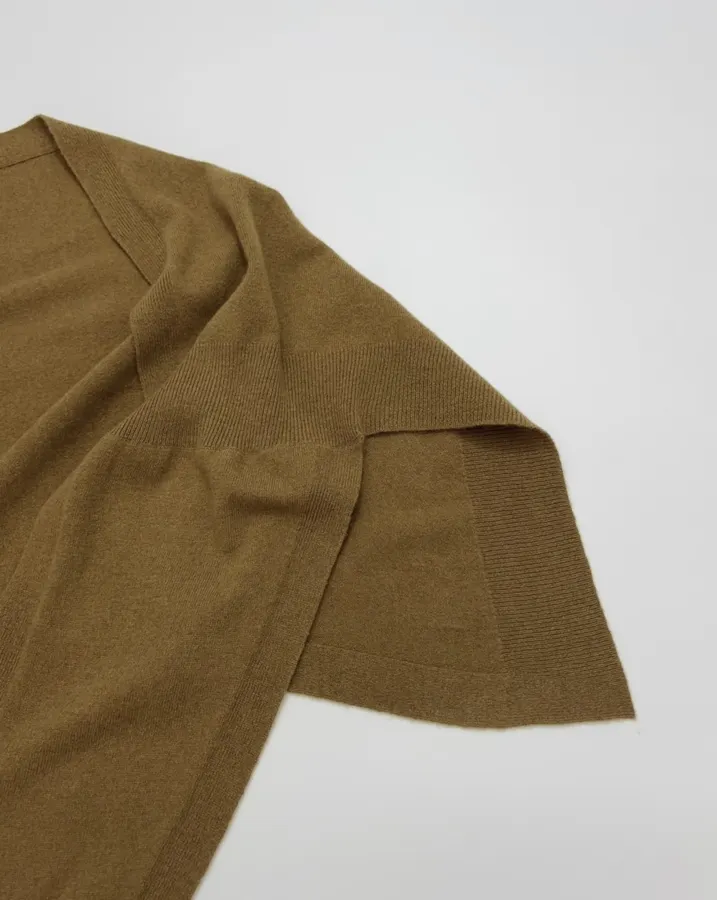 Solid Color Wool Shawl in Brown, product view 05