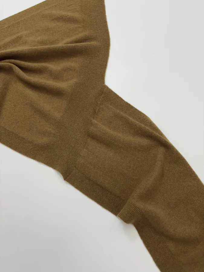 Solid Color Wool Shawl in Brown, product view 09