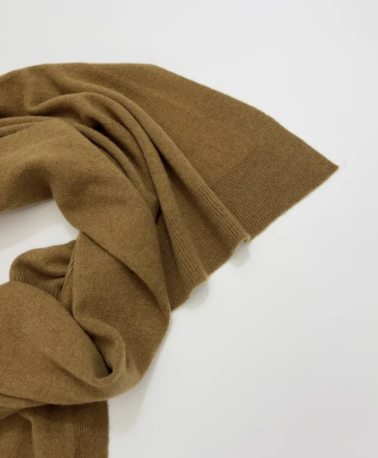 Solid Color Wool Shawl in Brown, product view 10