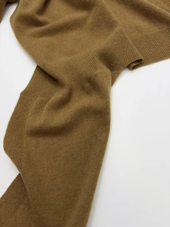 Solid Color Wool Shawl in Brown, product view 11