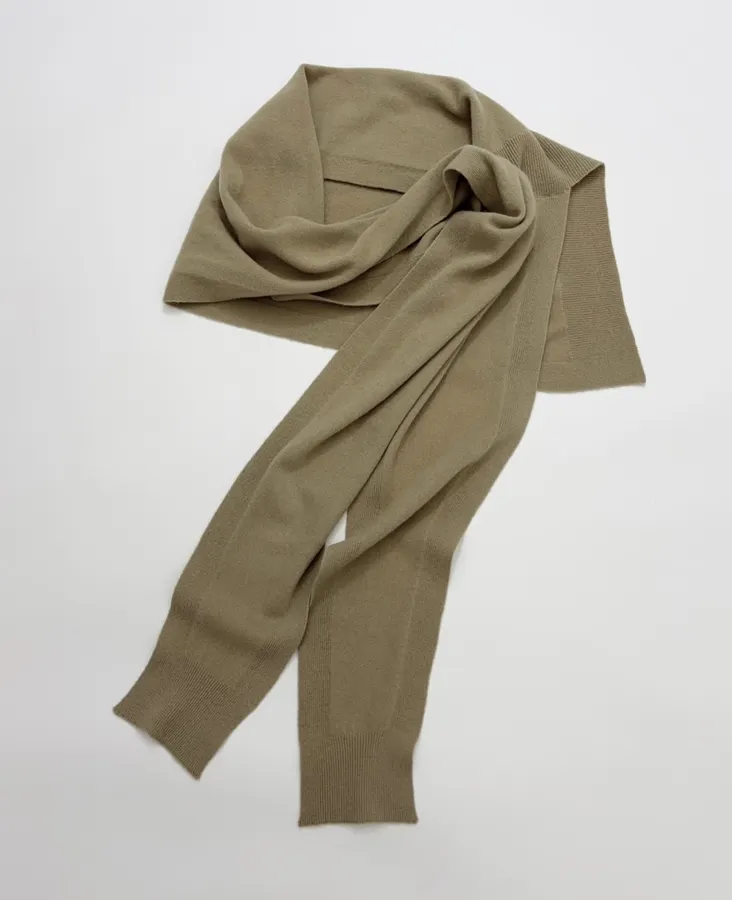 Solid Color Wool Shawl in Brown, product view 13