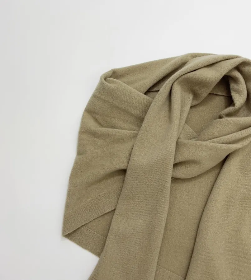 Solid Color Wool Shawl in Brown, product view 18