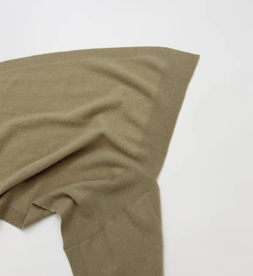 Solid Color Wool Shawl in Brown, product view 23