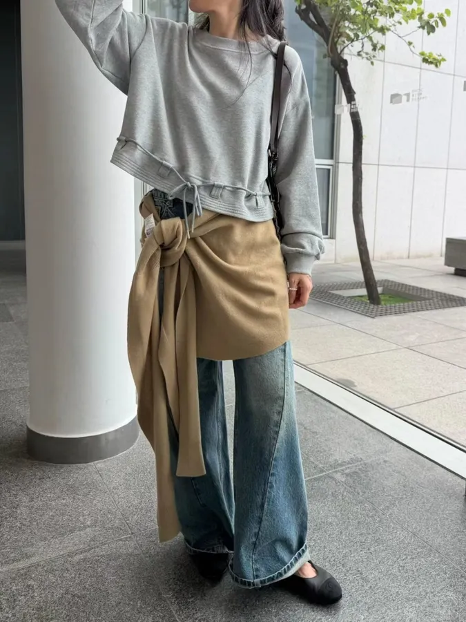 Solid Color Wool Shawl in Brown, product view 39