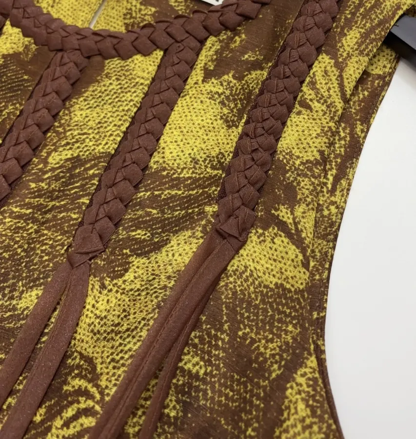 Sleeveless Straight-cut Short Dress Genuine Silk-Linen Weave Retro in Olive Green, product view 05