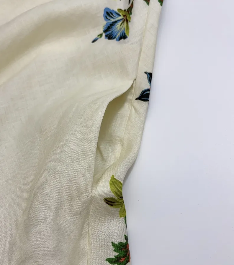 Ivory Floral Embroidered Tie-Strap Maxi Dress in Off-White, product view 08