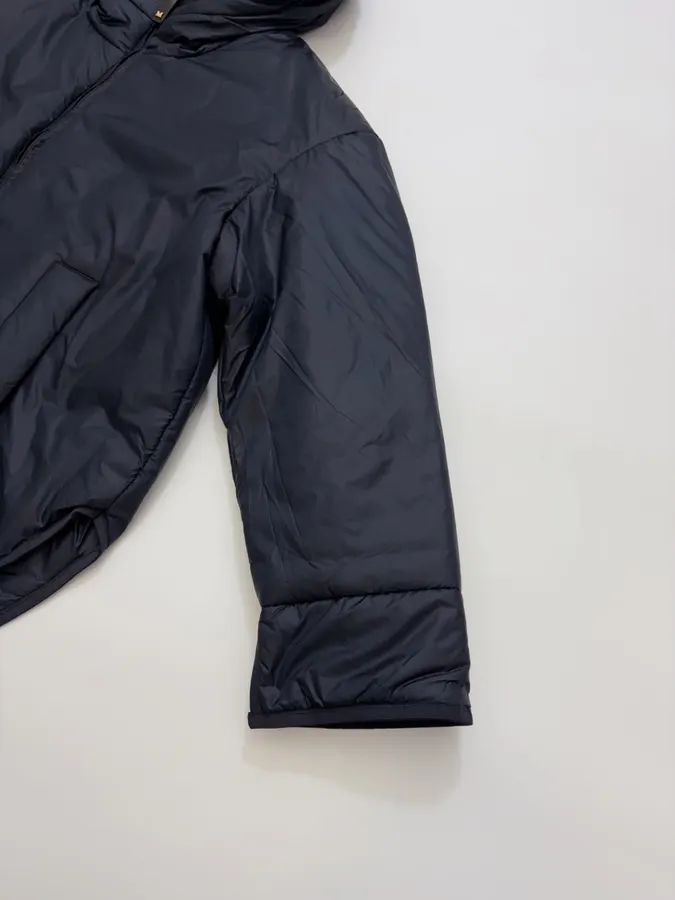 Navy Hooded Pullover Padded Jacket in Navy, product view 06