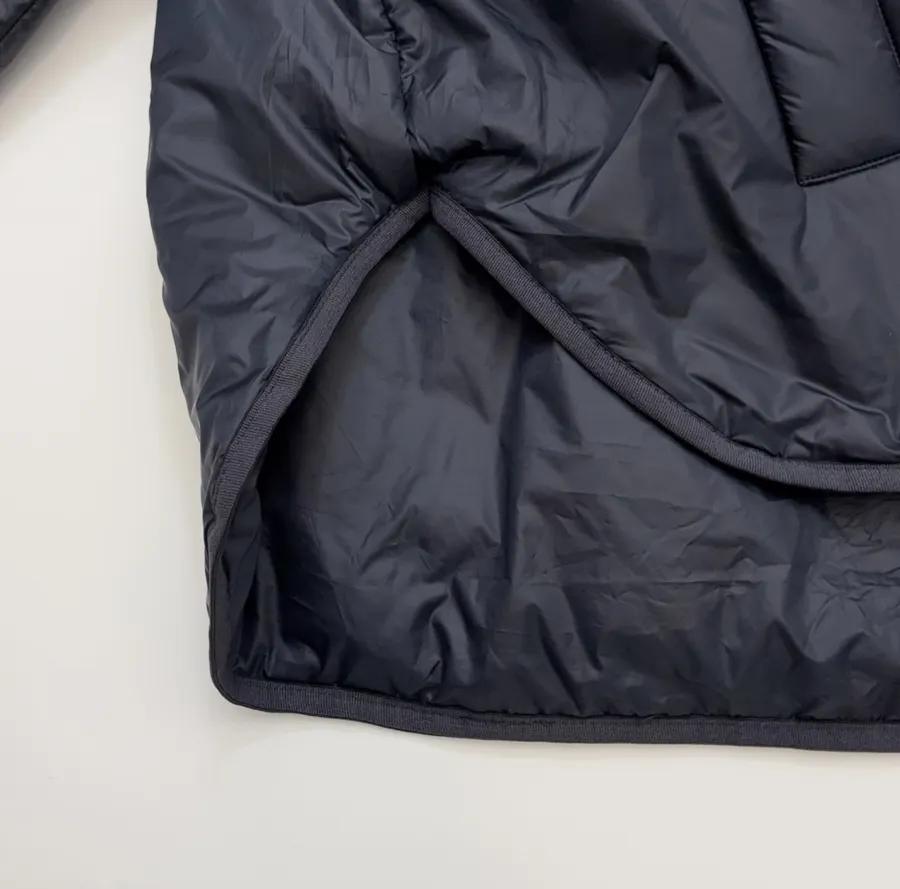 Navy Hooded Pullover Padded Jacket in Navy, product view 09