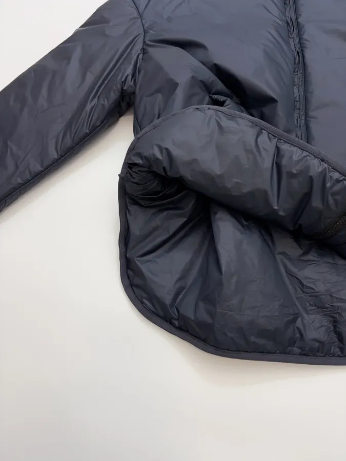 Navy Hooded Pullover Padded Jacket in Navy, product view 10