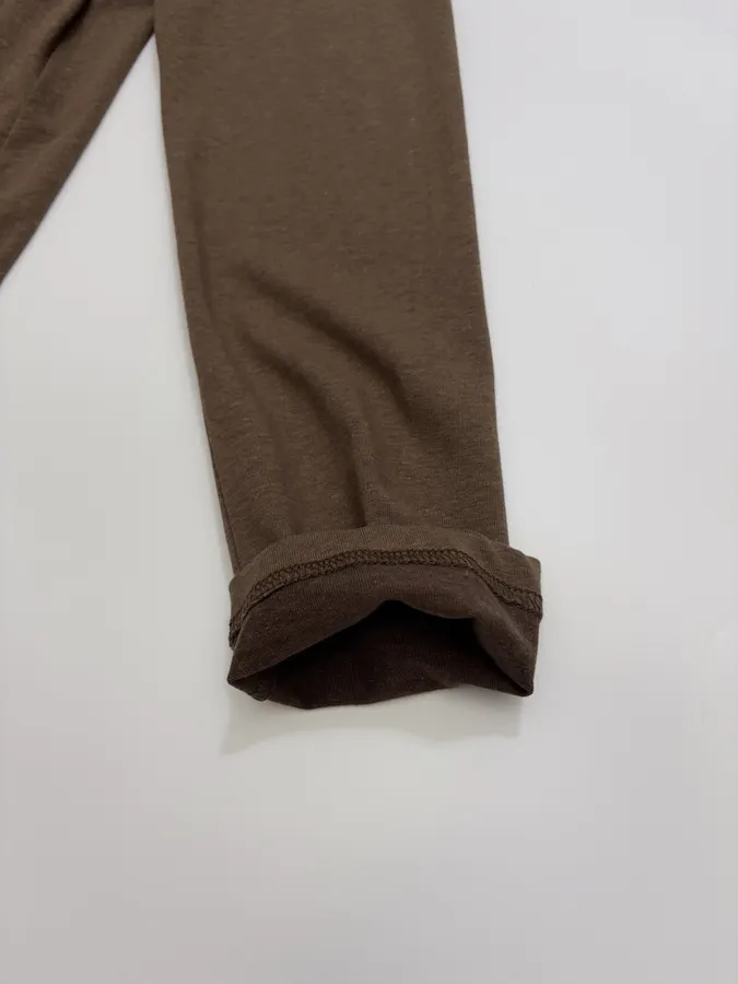 Fake Two-piece Dress in Dark Brown, product view 08