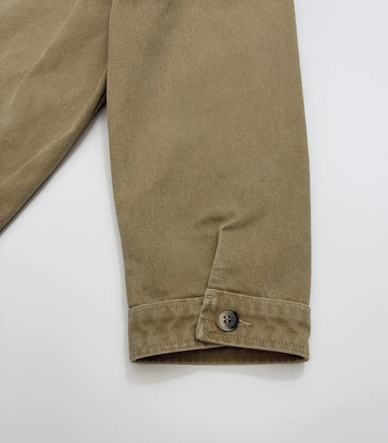 Khaki Patch-Pocket Utility Jacket in Khaki, product view 17