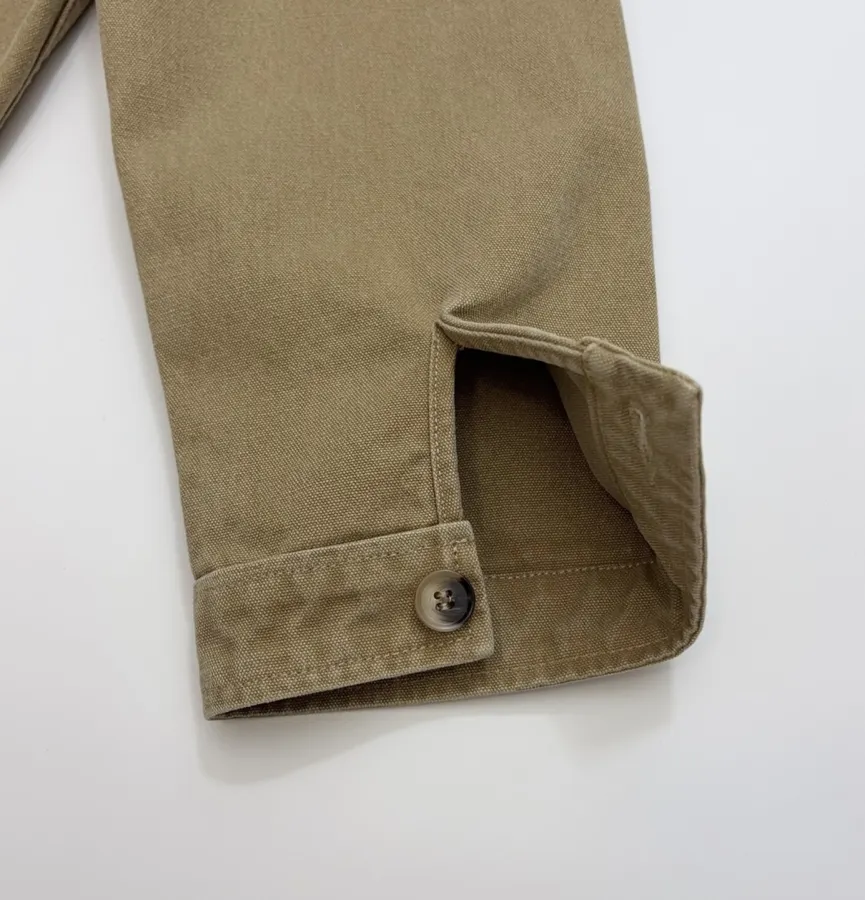 Khaki Patch-Pocket Utility Jacket in Khaki, product view 18