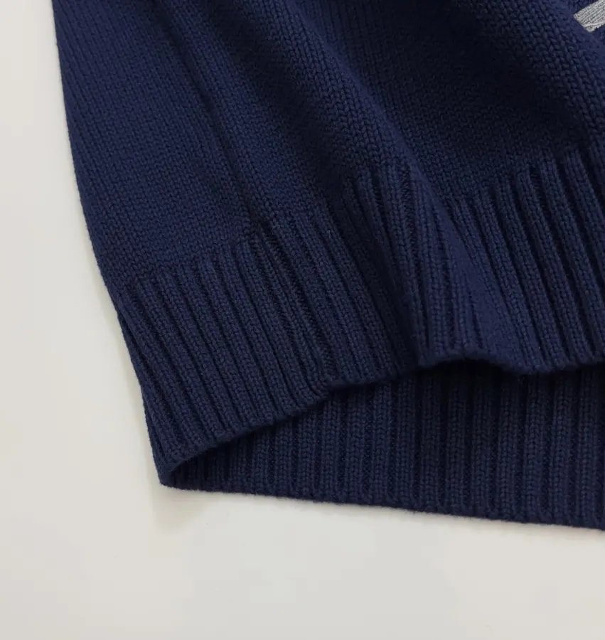 Navy Golf Club Bear Crew-Neck Sweater in Navy, product view 10