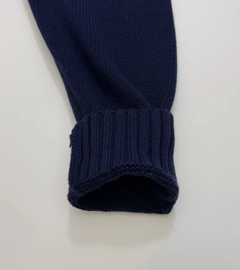 Navy Golfer Bear with Bag Crew-Neck Sweater in Navy, product view 09