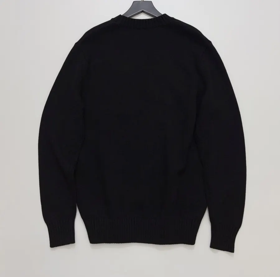 Black Red-Jacket Bear Crew-Neck Sweater in Black, product view 12