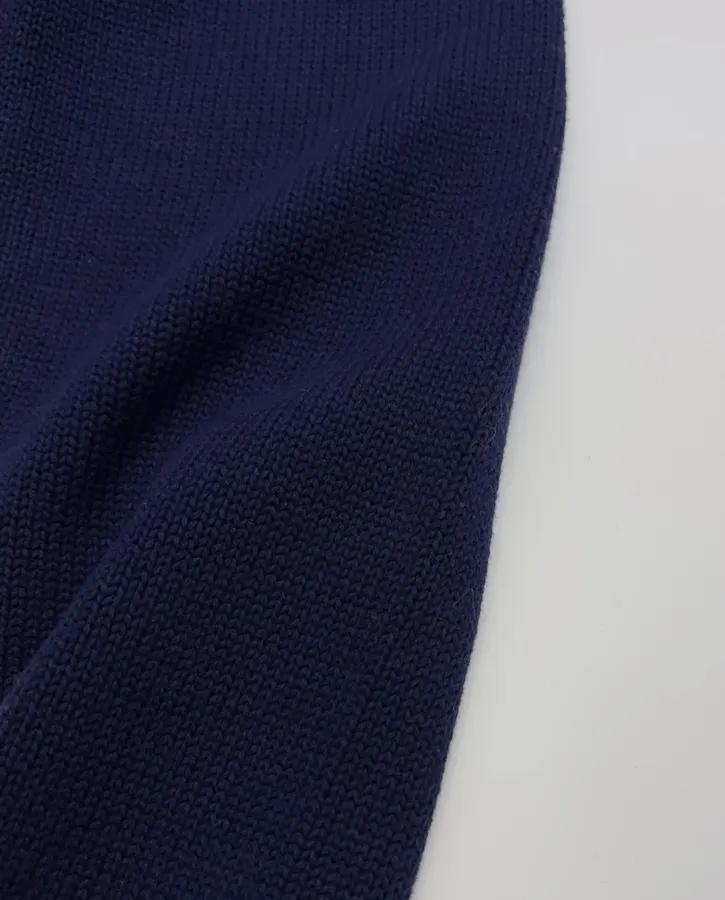 Navy Black-Jacket Golfer Bear Crew-Neck Sweater in Navy, product view 06