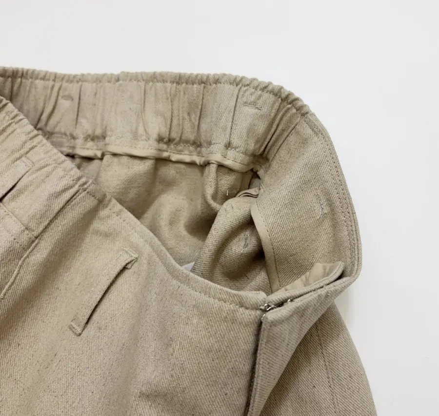 Beige High-Waist Straight Wide-Leg Trousers in Beige, product view 08
