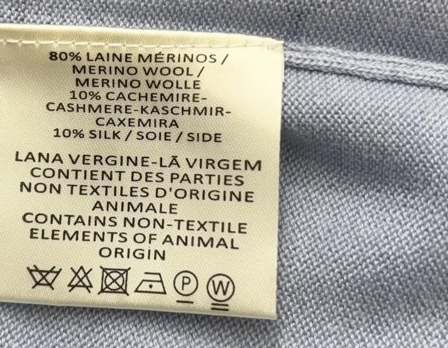 Light Blue Line-Embroidered Collared Cardigan in Light Blue, product view 17