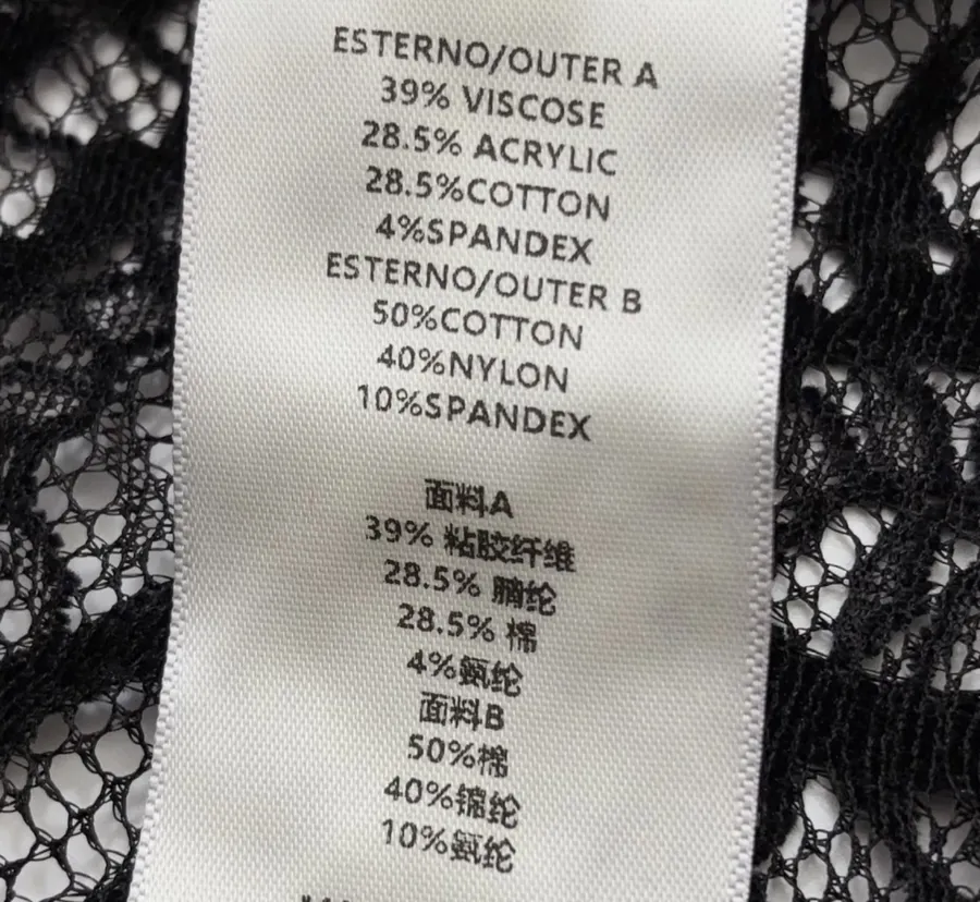 Black Lace-Panel Crew-Neck Cardigan in Black, product view 14
