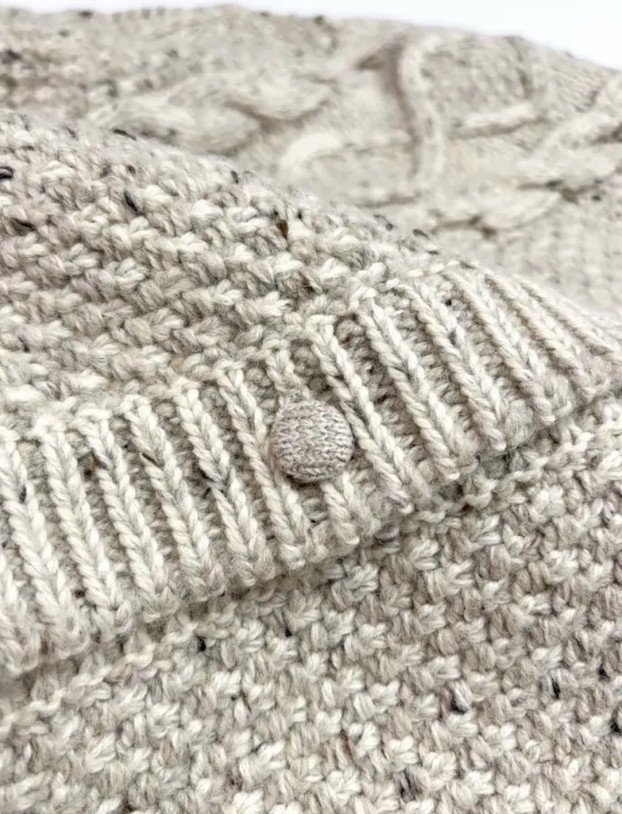 Carven Relaxed V-neck knit sweater in As Shown, product view 06