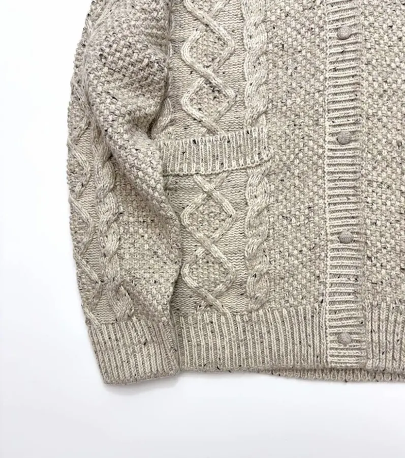 Carven Relaxed V-neck knit sweater in As Shown, product view 07