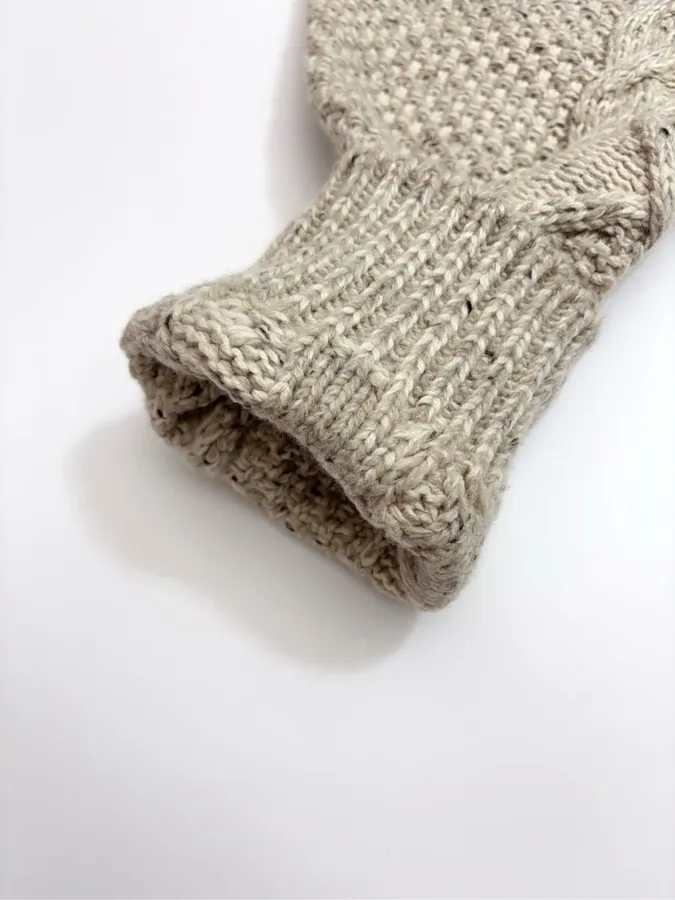 Carven Relaxed V-neck knit sweater in As Shown, product view 10