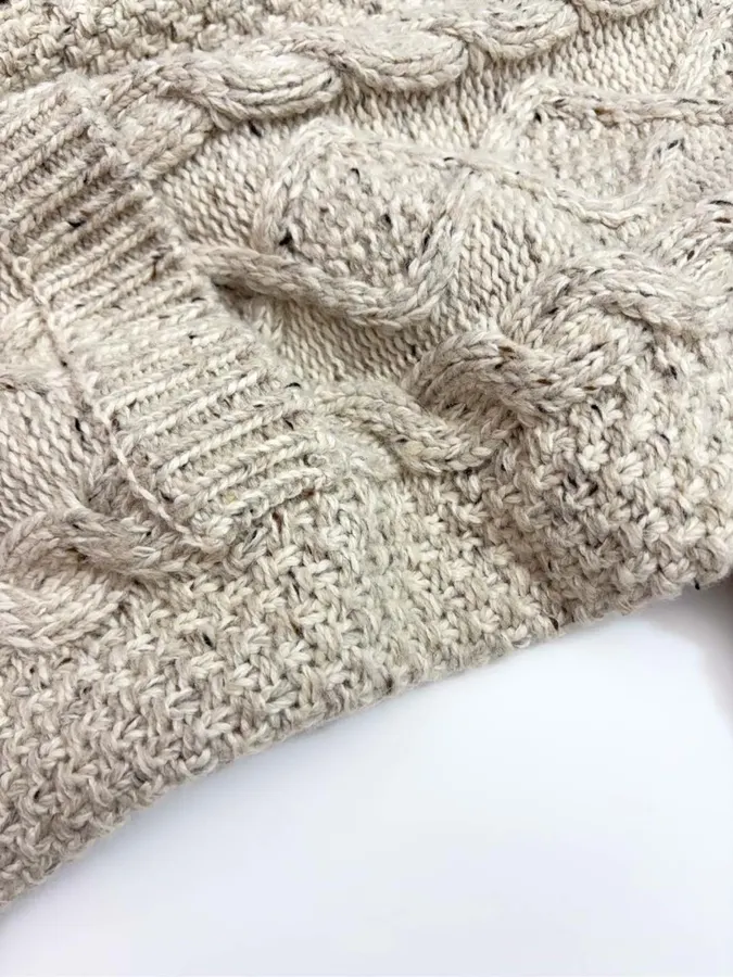 Carven Relaxed V-neck knit sweater in As Shown, product view 11