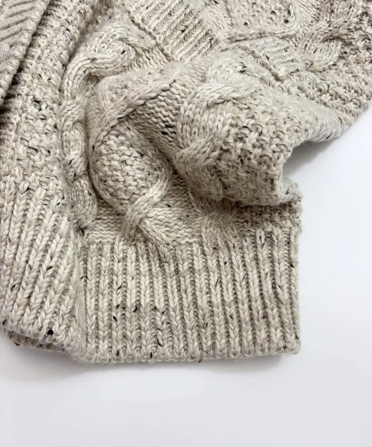 Carven Relaxed V-neck knit sweater in As Shown, product view 12