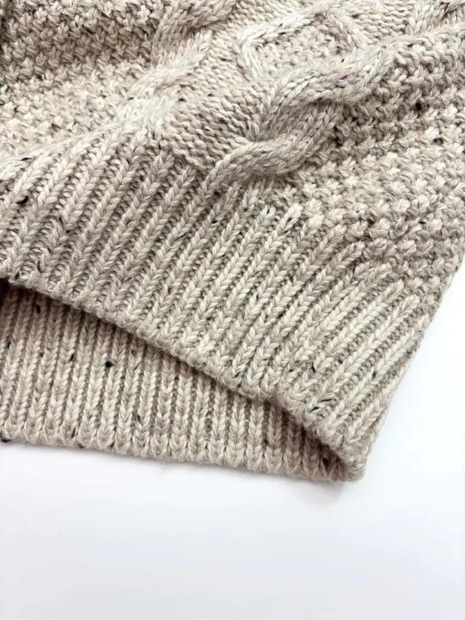 Carven Relaxed V-neck knit sweater in As Shown, product view 14
