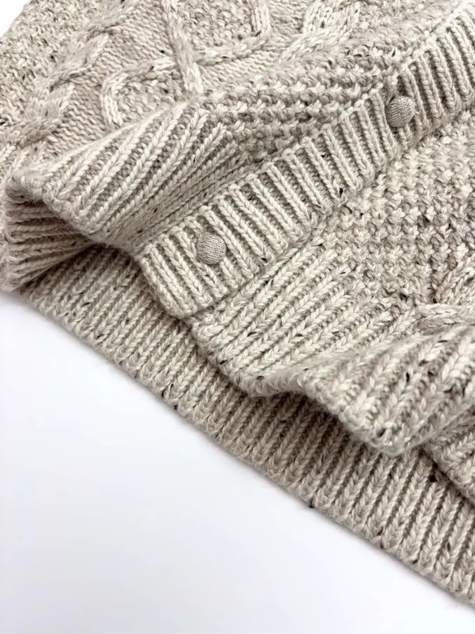 Carven Relaxed V-neck knit sweater in As Shown, product view 15