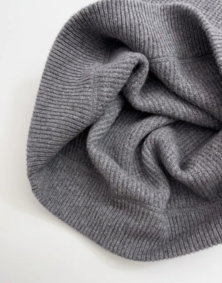 Polo Ralph Lauren Grey Waffle-Knit Crew-Neck Sweater in Grey, product view 13