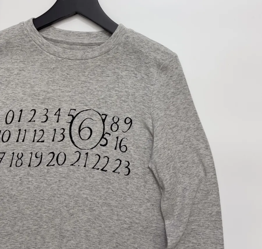 Letter-Print Stretch Crew-Neck Long-Sleeve T-Shirt in As Shown, product view 03