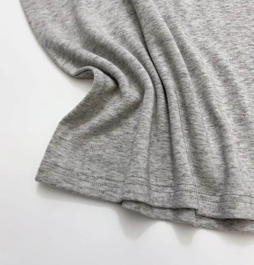 Letter-Print Stretch Crew-Neck Long-Sleeve T-Shirt in As Shown, product view 11