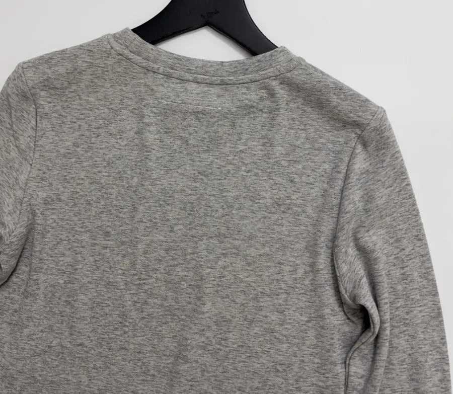 Letter-Print Stretch Crew-Neck Long-Sleeve T-Shirt in As Shown, product view 17