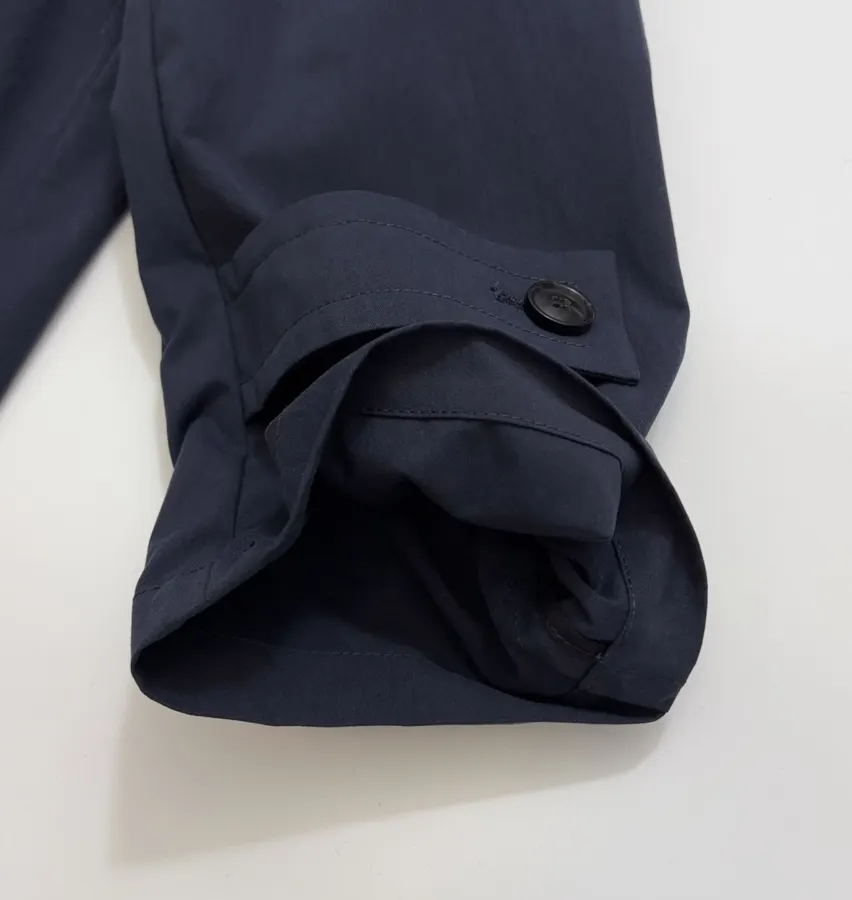 MM6 Maison Margiela Notched-collar mid-length relaxed trench coat in As Shown, product view 09