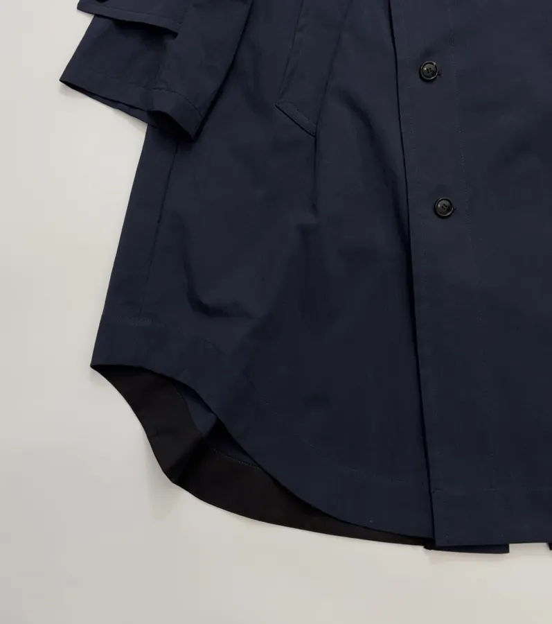 MM6 Maison Margiela Notched-collar mid-length relaxed trench coat in As Shown, product view 11