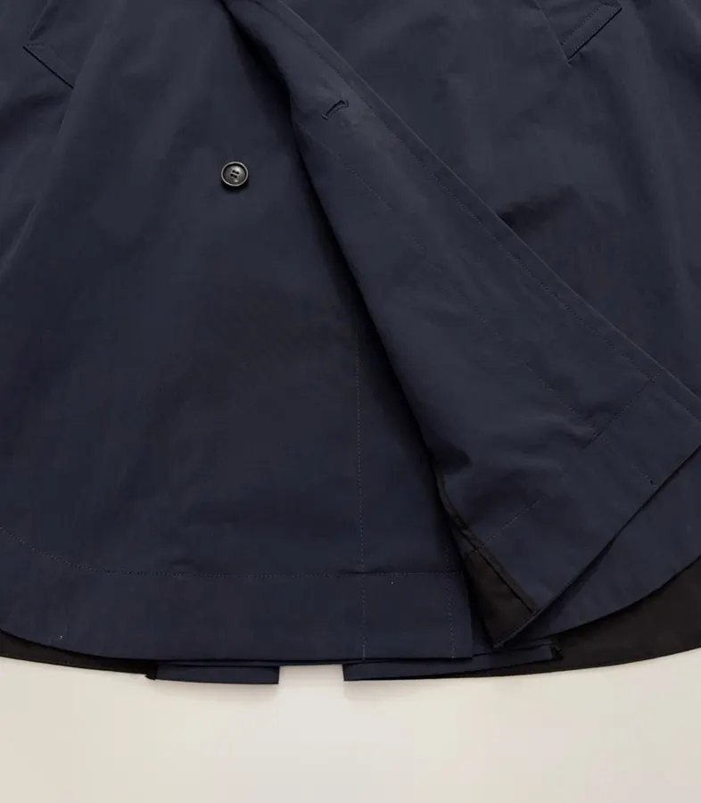 MM6 Maison Margiela Notched-collar mid-length relaxed trench coat in As Shown, product view 12