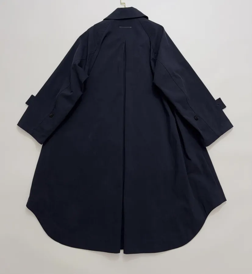 MM6 Maison Margiela Notched-collar mid-length relaxed trench coat in As Shown, product view 13