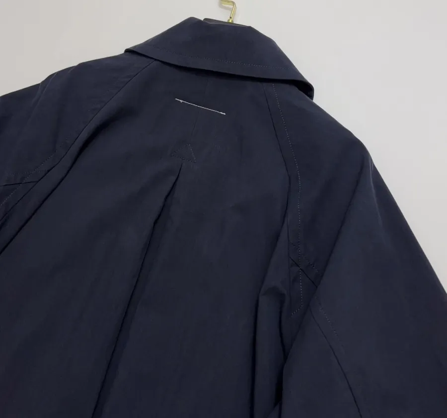 MM6 Maison Margiela Notched-collar mid-length relaxed trench coat in As Shown, product view 14