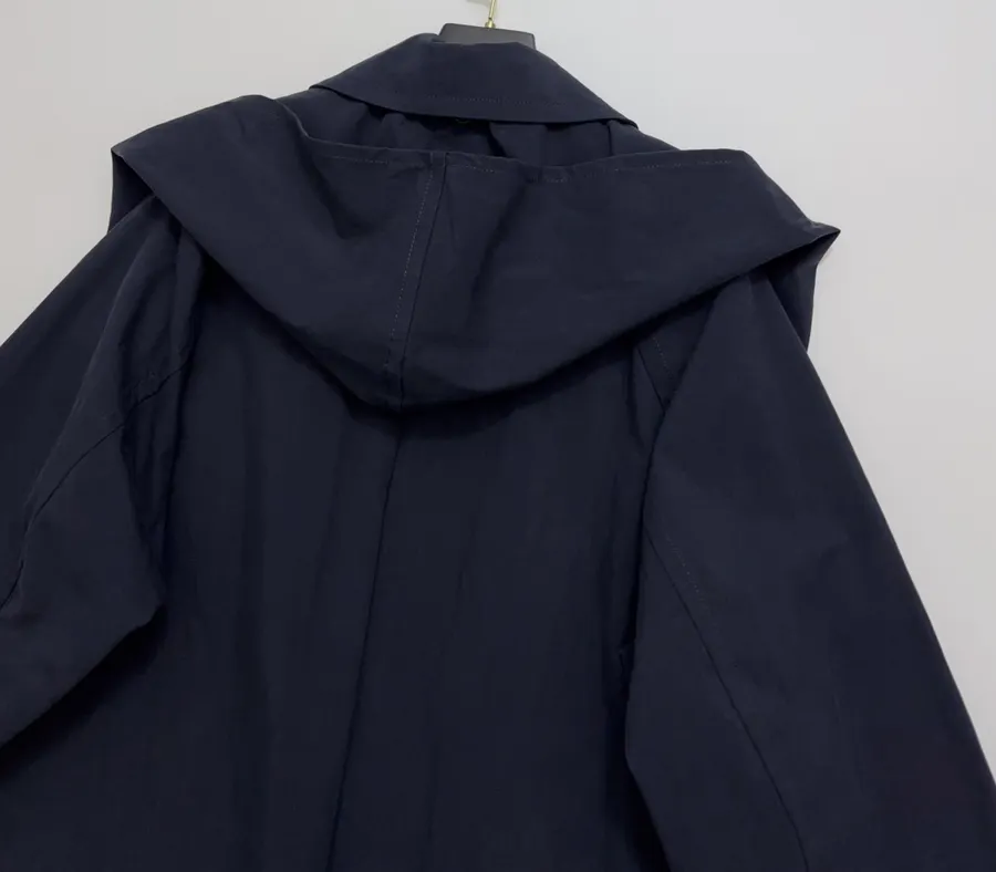 MM6 Maison Margiela Notched-collar mid-length relaxed trench coat in As Shown, product view 17