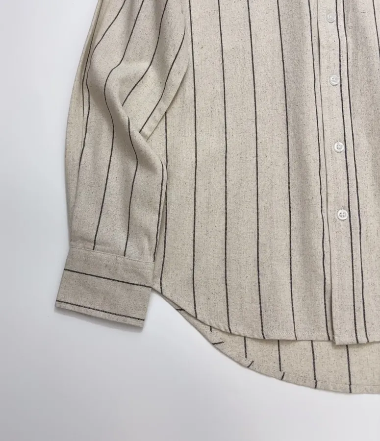 Polo Ralph Lauren 米色细条纹宽松衬衫，米色，商品图 7
