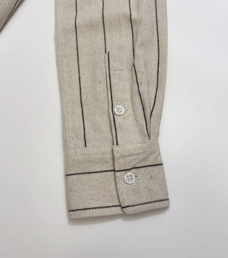 Polo Ralph Lauren 米色细条纹宽松衬衫，米色，商品图 13