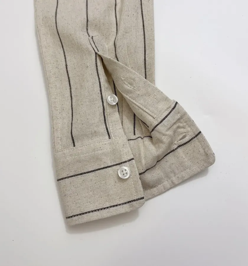 Polo Ralph Lauren 米色细条纹宽松衬衫，米色，商品图 14