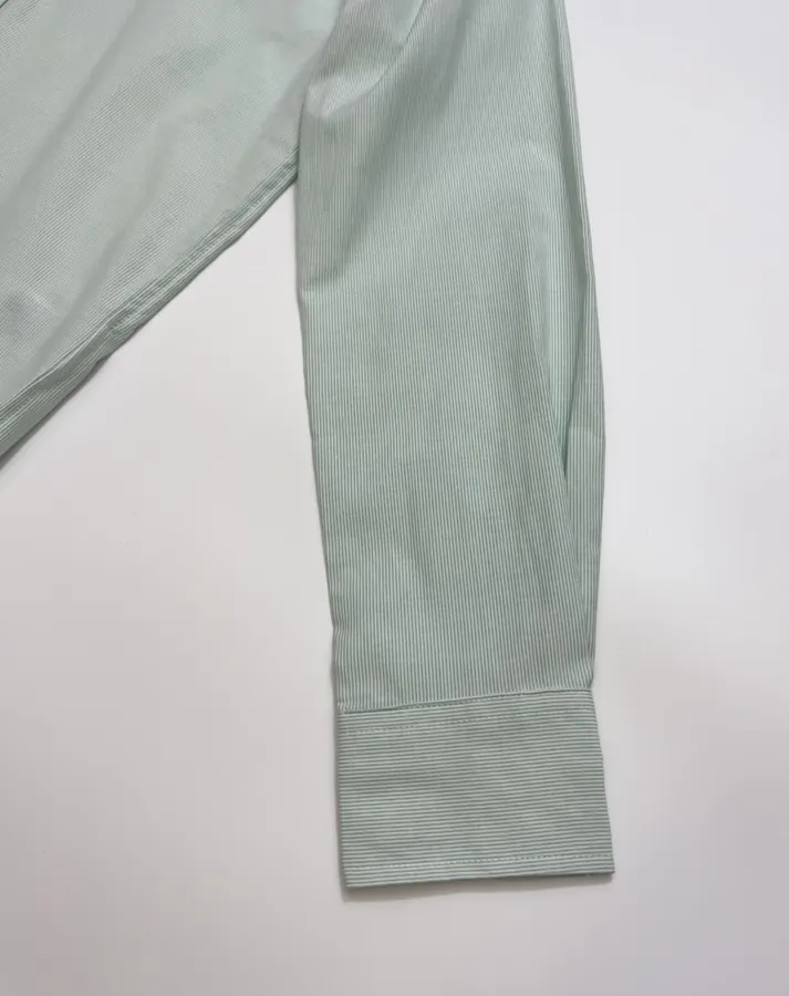 Polo Ralph Lauren Mint Pinstripe Relaxed Shirt in Mint, product view 06