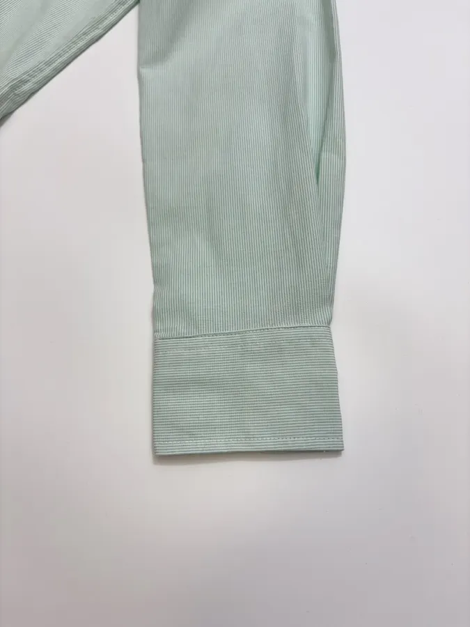 Polo Ralph Lauren Mint Pinstripe Relaxed Shirt in Mint, product view 07