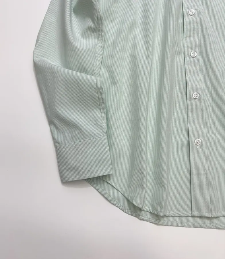 Polo Ralph Lauren Mint Pinstripe Relaxed Shirt in Mint, product view 08