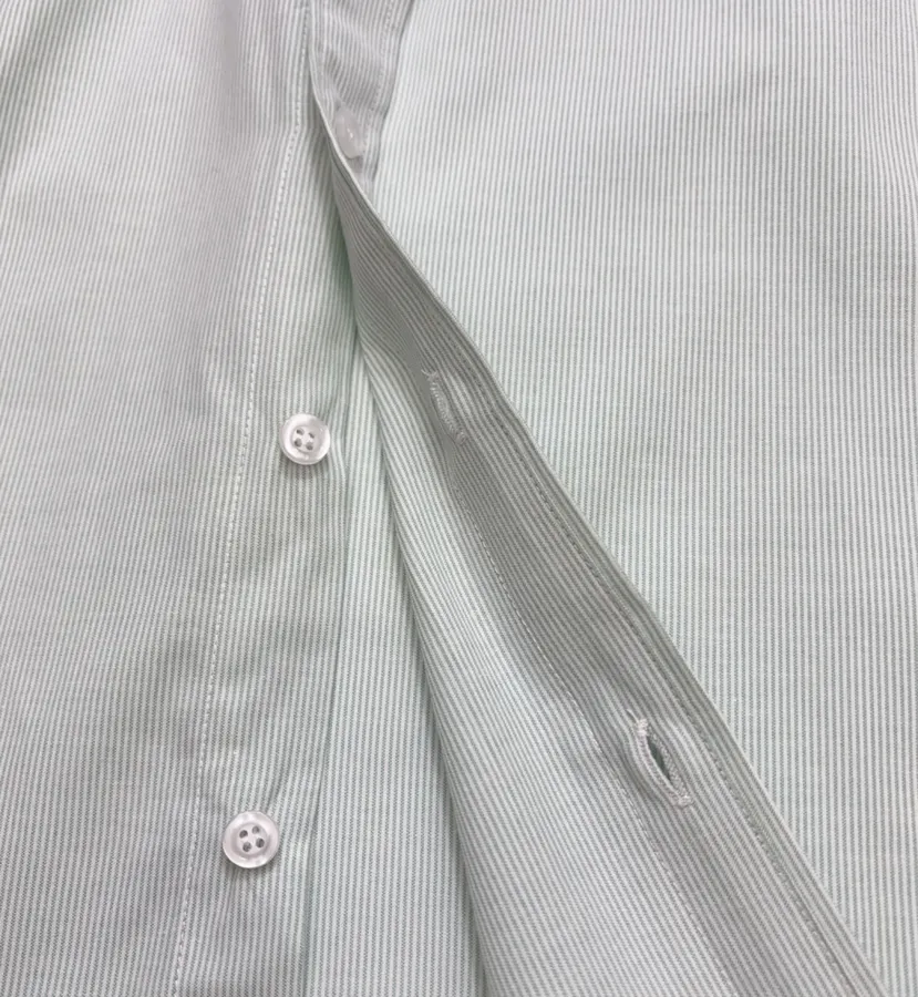 Polo Ralph Lauren Mint Pinstripe Relaxed Shirt in Mint, product view 11