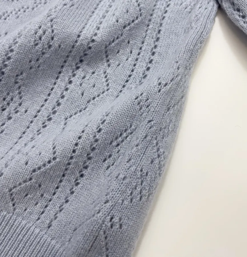 Zadig & Voltaire Openwork round-neck long-sleeve knit sweater in As Shown, product view 11