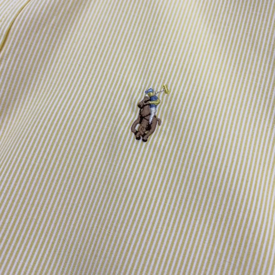 Polo Ralph Lauren 黄色细条纹宽松衬衫，黄色，商品图 4