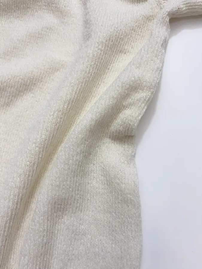 RUOHAN Ivory High-Neck Relaxed Long-Sleeve Top in Ivory, product view 13
